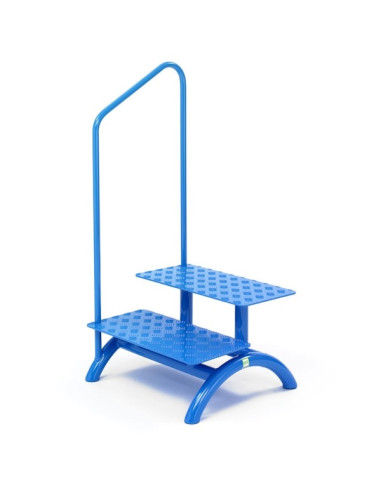 MRI double step tool with side handrail 7 Tesla compatible