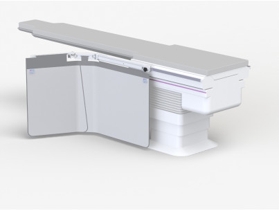 Lower body protection double width 137cm folding upper shield And accessory rail 570mm 25x10mm