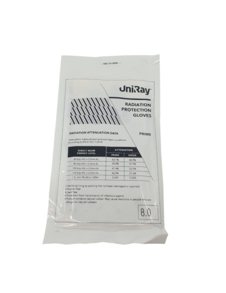 Pair of x-ray attenuating gloves-V